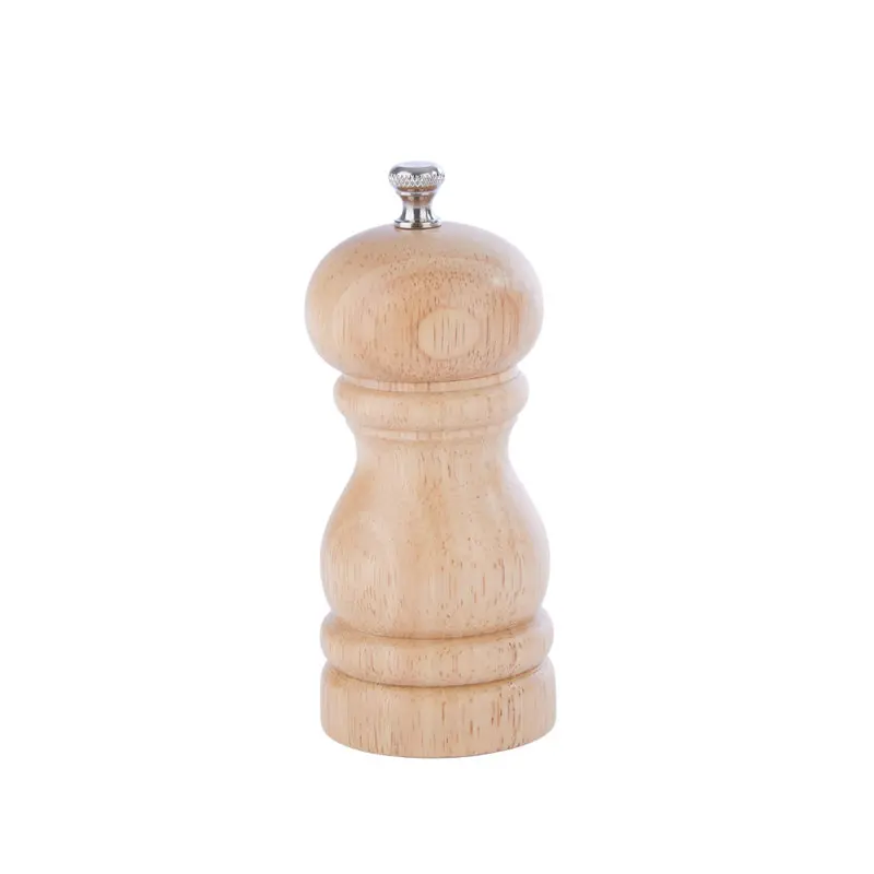 4.5" Natural Rubberwood Pepper Mill