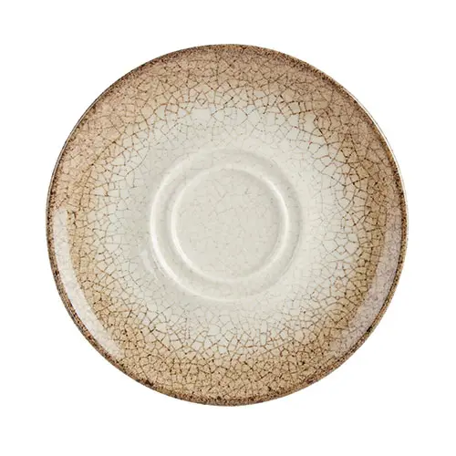 Academy Fusion Scorched Double Well Saucer 16cm / 6¼”- Pack of 12