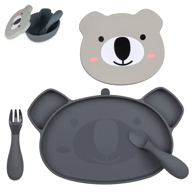 Baby Feeding Set, Grey