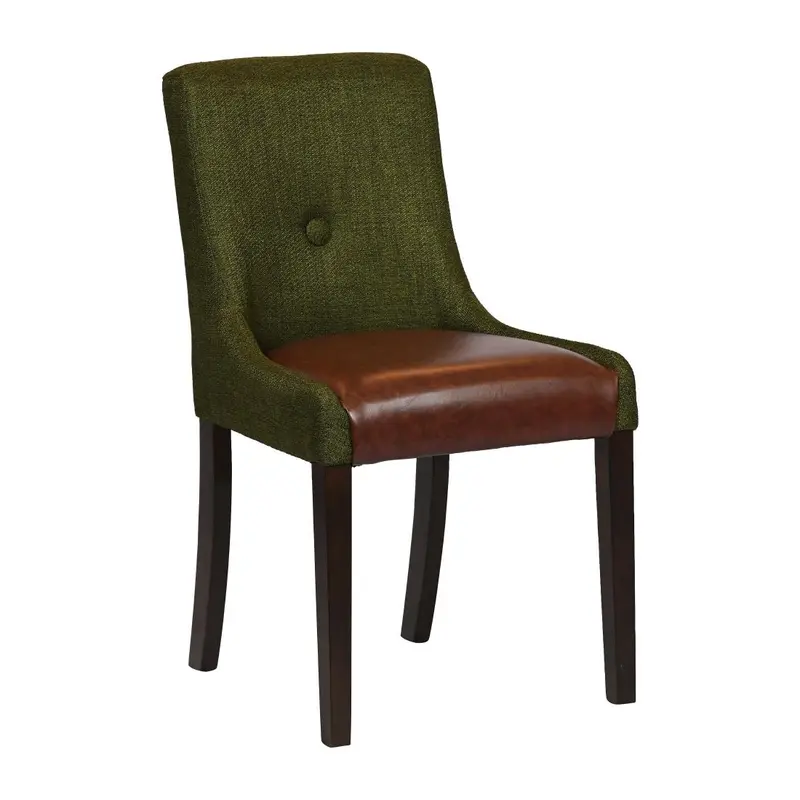 Bath Walnut Dining Chair Forest Back & Espresso Seat (Pack of 6)