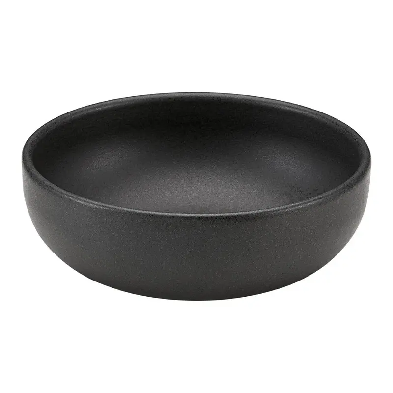 Bauscher Elements Black Stoneware Bowls 120mm (Pack of 6)