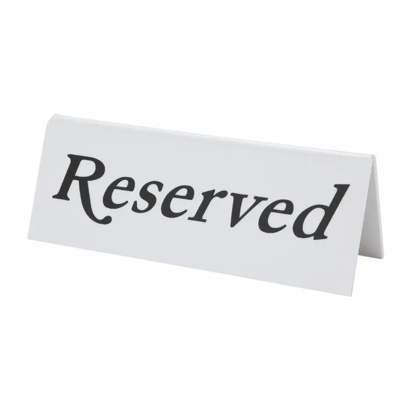 Beaumont Plastic Reserved Signs (10 Pack)