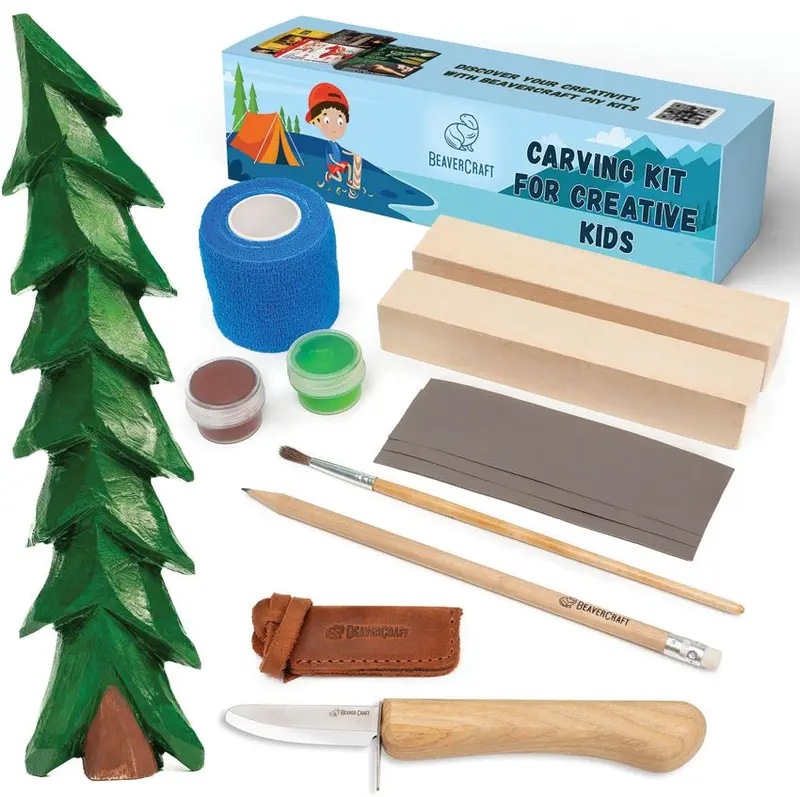 Beavercraft Spruce Tree Carving Kit