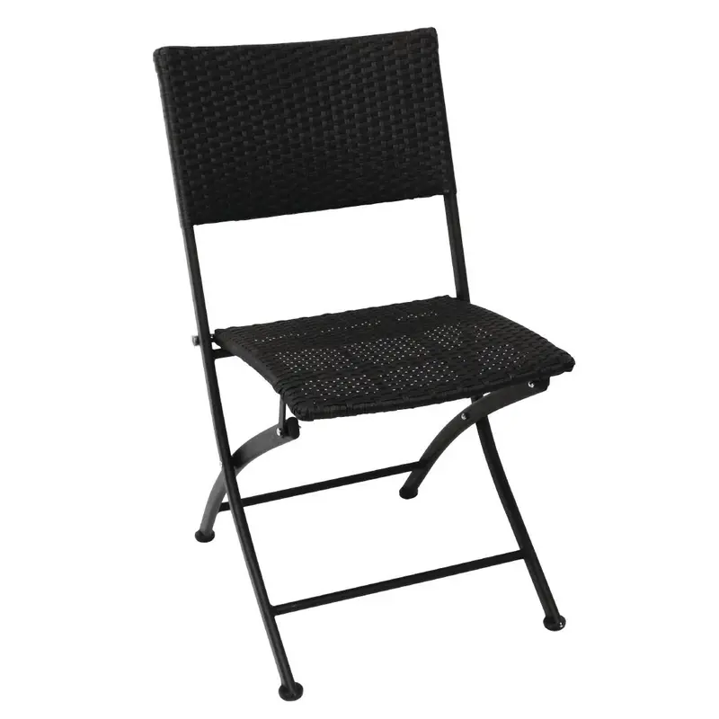 Bolero PE Wicker Folding Chairs (2 Pack)