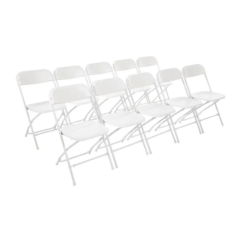 Bolero Polypropylene Folding Chairs White (10 Pack)