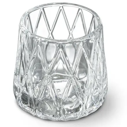 Bolsius Relight Diamond Glass Holder (Pack of 6)