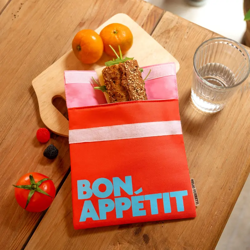 Bon Appetit Red Snack Sandwich Bag