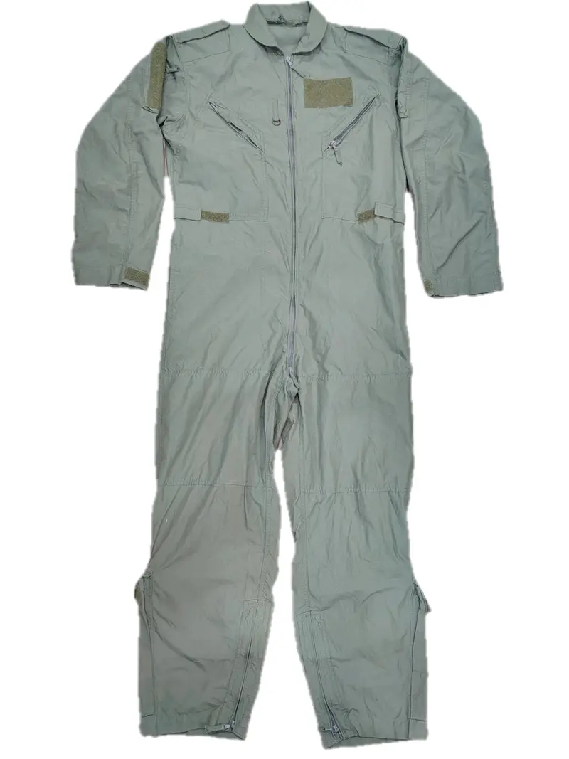 British Military Fire Retardant Air Crew Coveralls - Sage Green