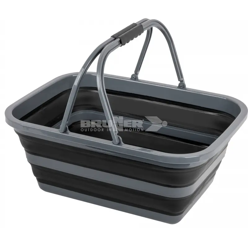 Brunner Holdall Fold Away Collapsible Basket Black