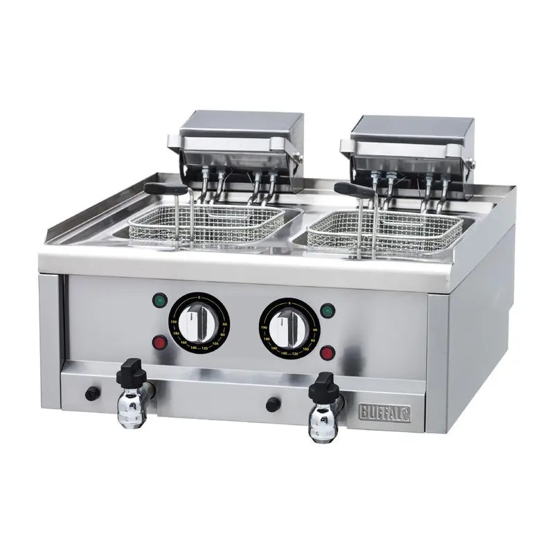 Buffalo 600 Series Countertop Electric Fryer 2x 8Ltr