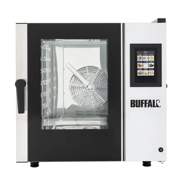 Buffalo Freestanding Smart Touchscreen Combi Oven 7x GN 1/1 with Installation Kit