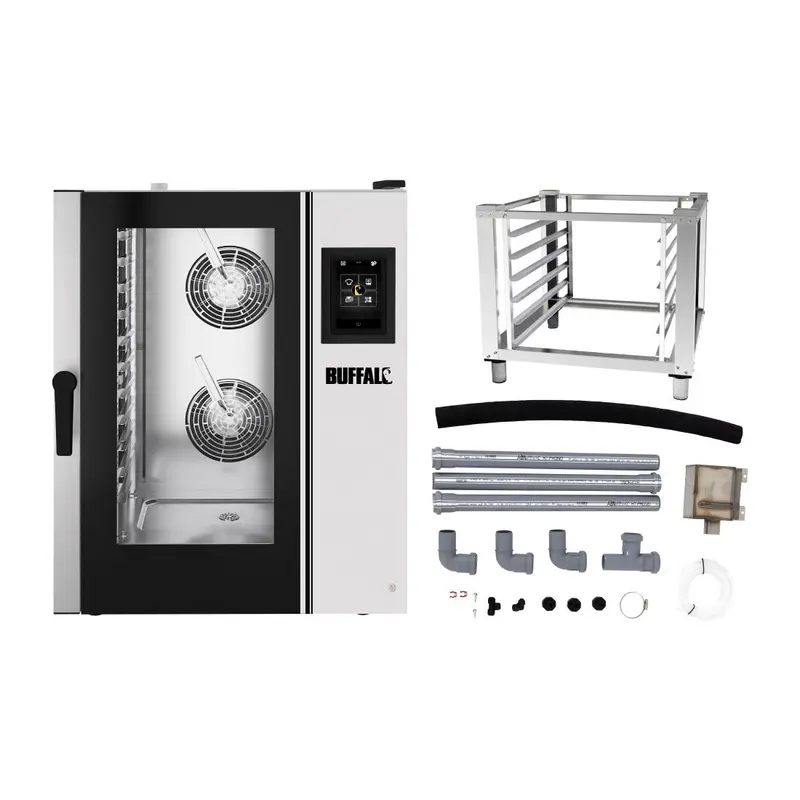 Buffalo Smart Touchscreen Combi Oven 11 x GN 1/1 with Stand