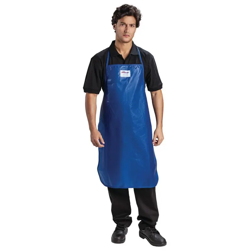 Burnguard QuicKlean Bib Apron Blue