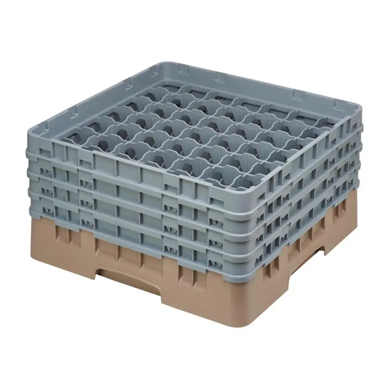 Cambro Camrack 49 Compartments Max Glass Height 215mm Beige