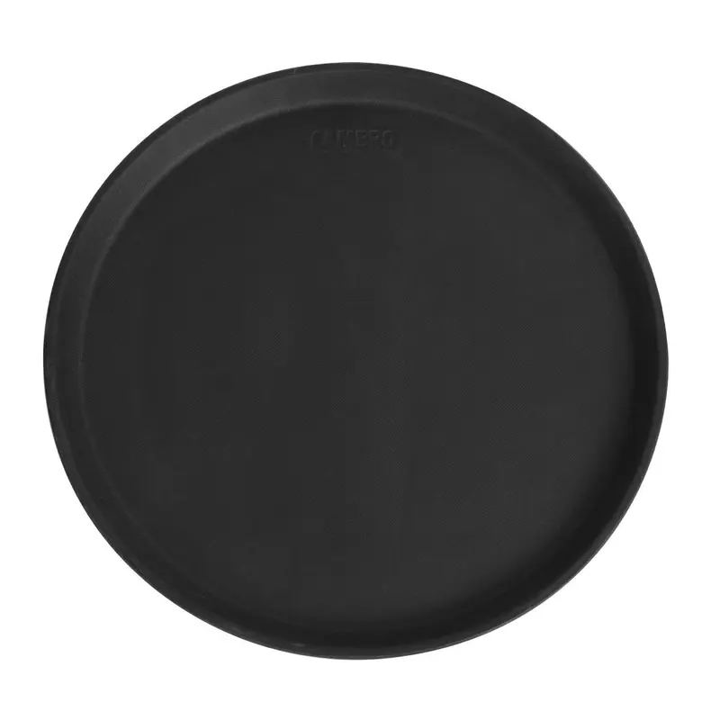Cambro Camtread Fibreglass Round Non-Slip Tray Black 355mm
