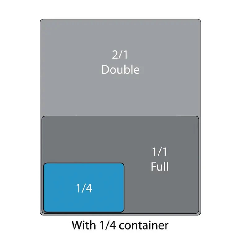 Cambro Polycarbonate 1/4 Gastronorm Tray 65mm