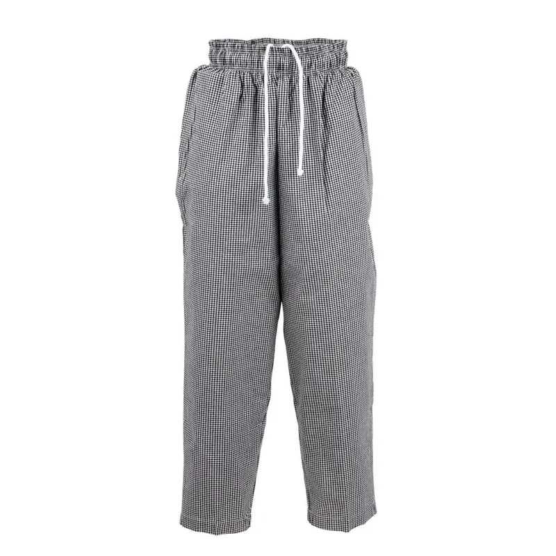 Chef Works Essential Baggy Pants Small Black Check S