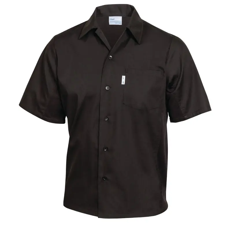 Chef Works Unisex Cool Vent Chefs Shirt Black L