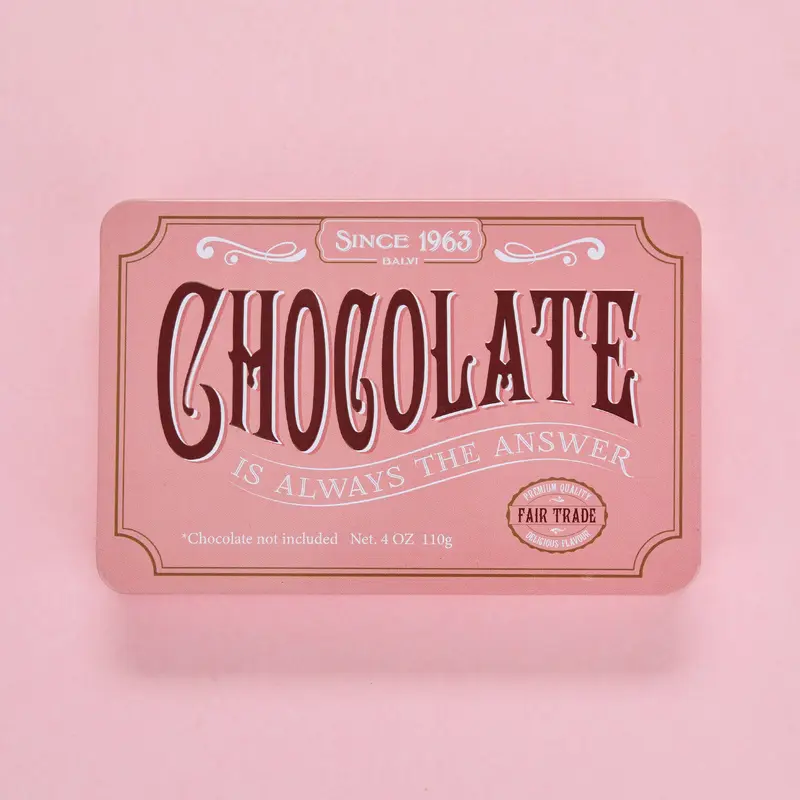 ‘Chocolate Is Always the Answer’ Tin Enclosed Notebook
