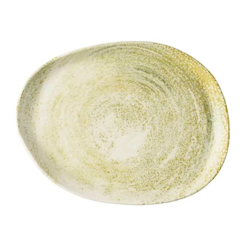 Churchill Envisage Erosion Sand Oblong Plates 260x200mm (Pack of 6)