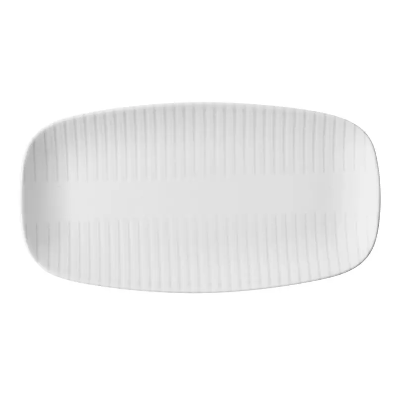 Churchill Era Grey Chef's Oblong Plates 350x187mm (Pack of 6)