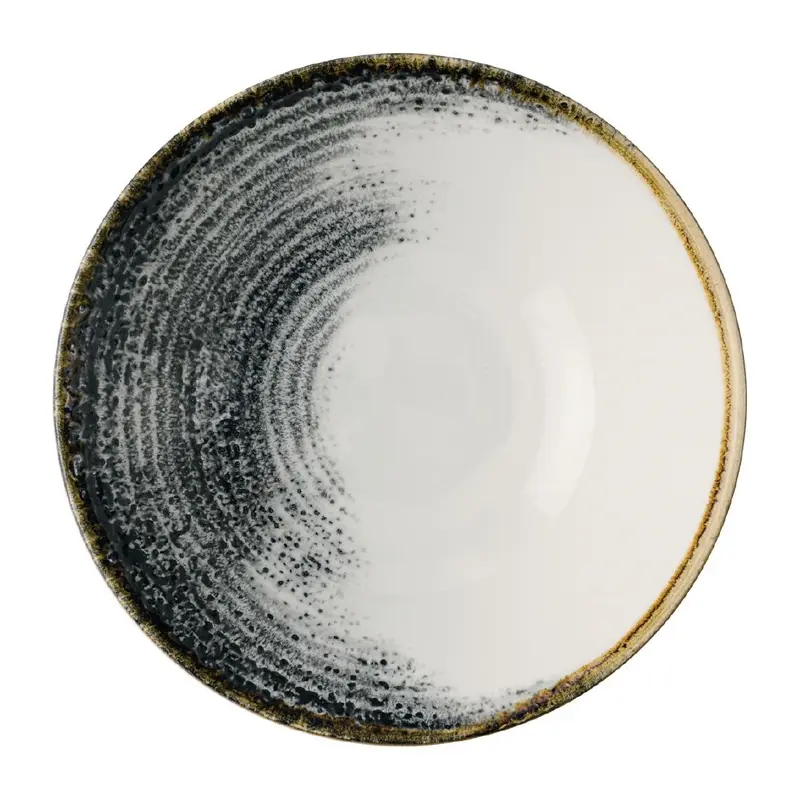 Churchill Homespun Accents Black Evolve Deep Bowls 190mm (Pack of 6)