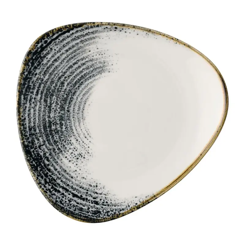 Churchill Homespun Accents Black Lotus Plates 245mm (Pack of 12)
