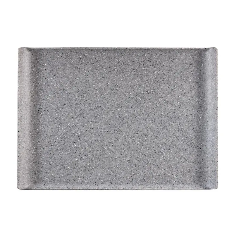 Churchill Melamine GN 1/1 Rectangular Trays Granite 530mm (Pack of 2)