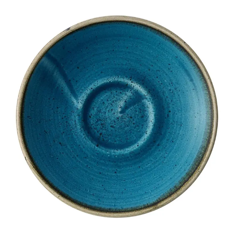 Churchill Stonecast Java Blue Café Espresso Saucers 115mm (Pack of 12)