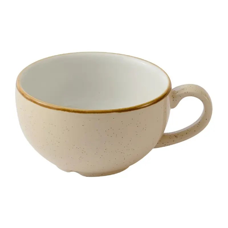Churchill Stonecast Nutmeg Cream Cappuccino Cups 236ml (Pack of 12)