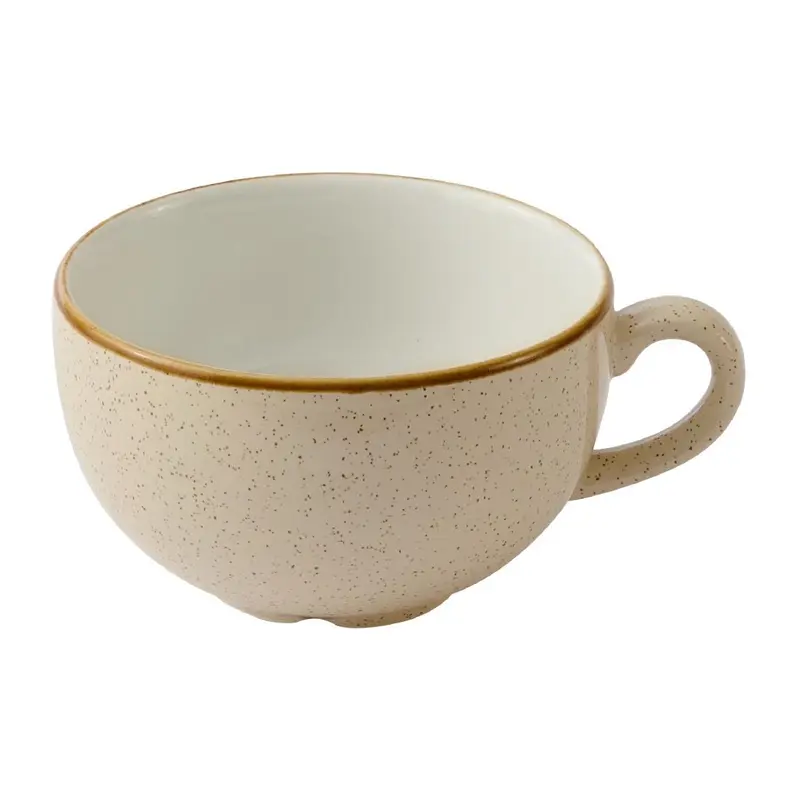 Churchill Stonecast Nutmeg Cream Cappuccino Cups 355ml (Pack of 12)