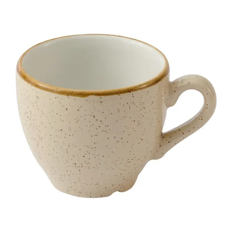 Churchill Stonecast Nutmeg Cream Espresso Cups 103ml (Pack of 12)