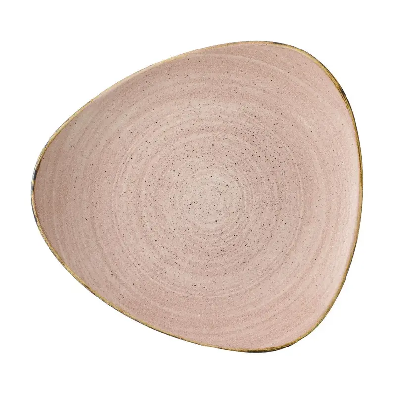 Churchill Stonecast Raw Terracotta Lotus Plates 229mm (12 Pack)