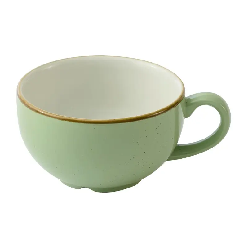 Churchill Stonecast Sage Green Cappuccino Cups 336ml (Pack of 12)