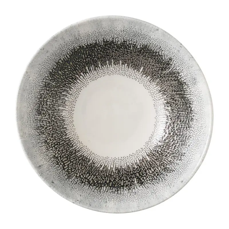 Churchill Studio Prints Fusion Black Deep Coupe Bowls 178mm (6 Pack)