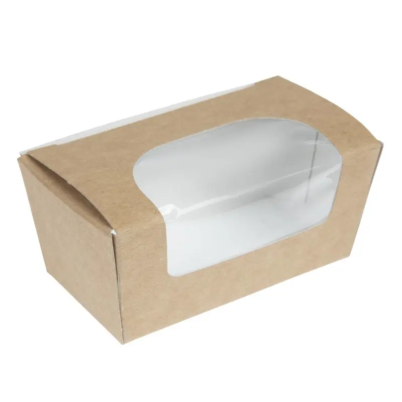 Colpac Compostable Kraft Cake Boxes with Window Small (500 Pack)