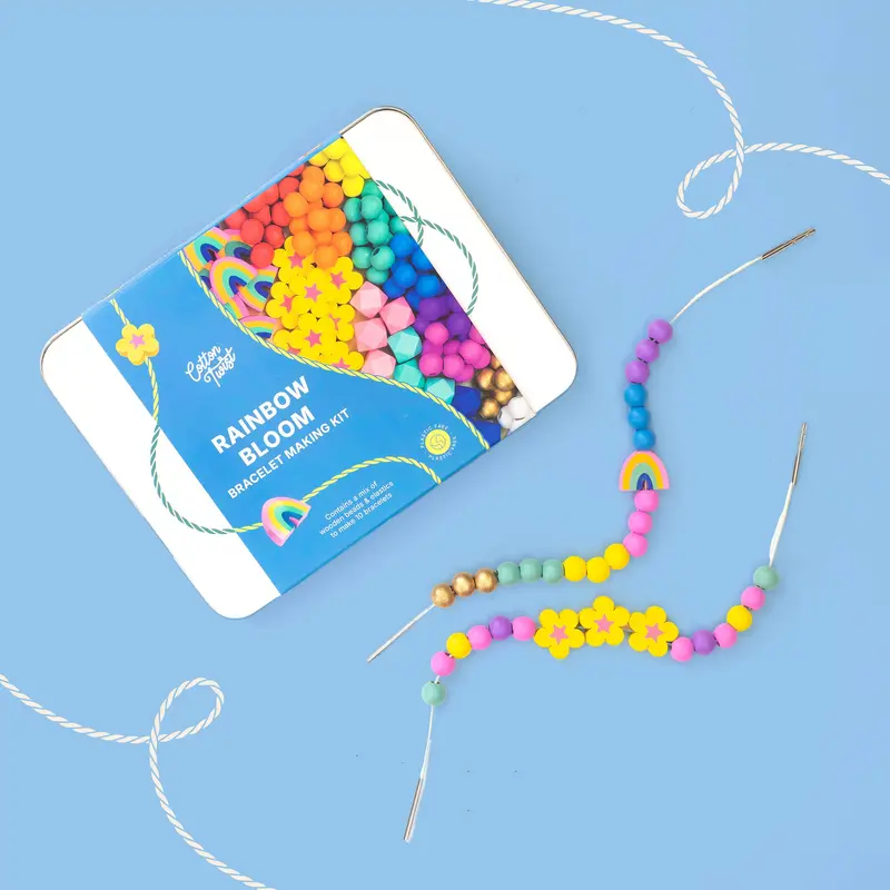 Cotton Twist Rainbow Bloom Bracelet Making Kit