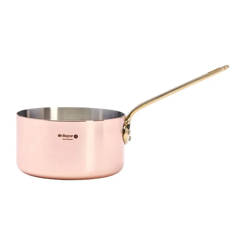 De Buyer Inocuivre Copper Saucepan with Brass Handle 12cm