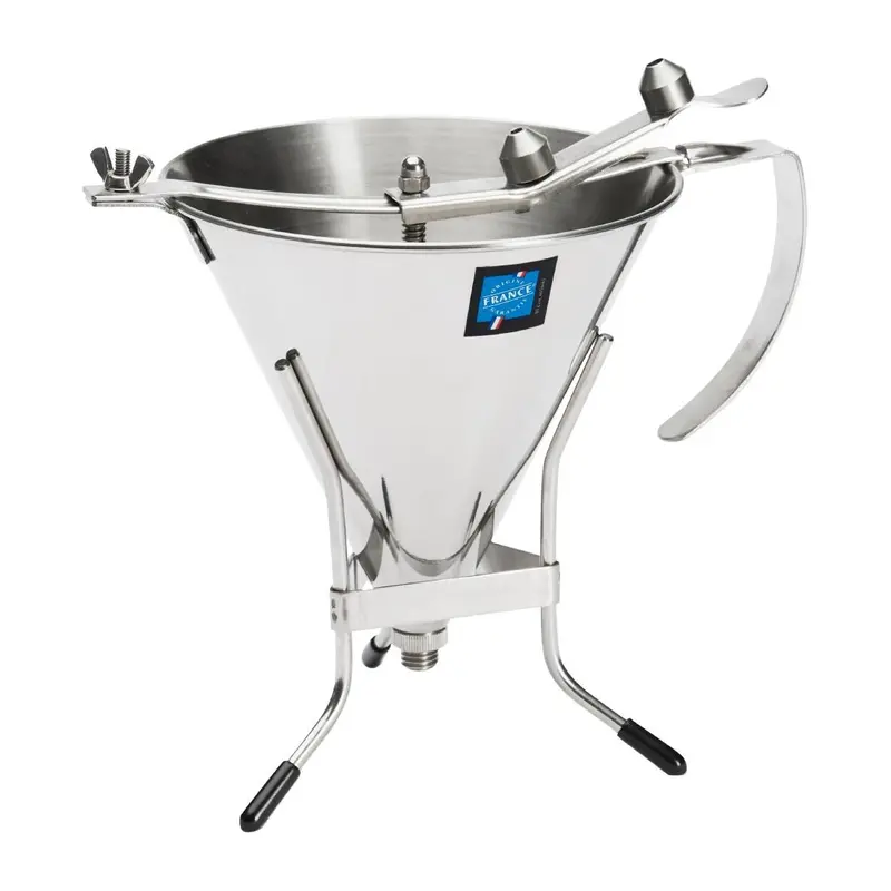 De Buyer KWIK Pro Automatic Piston Funnel Stainless Steel 1.9Ltr