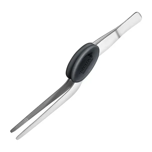 Deglon Sabatier Precise Dressing Tweezers Bent 16cm