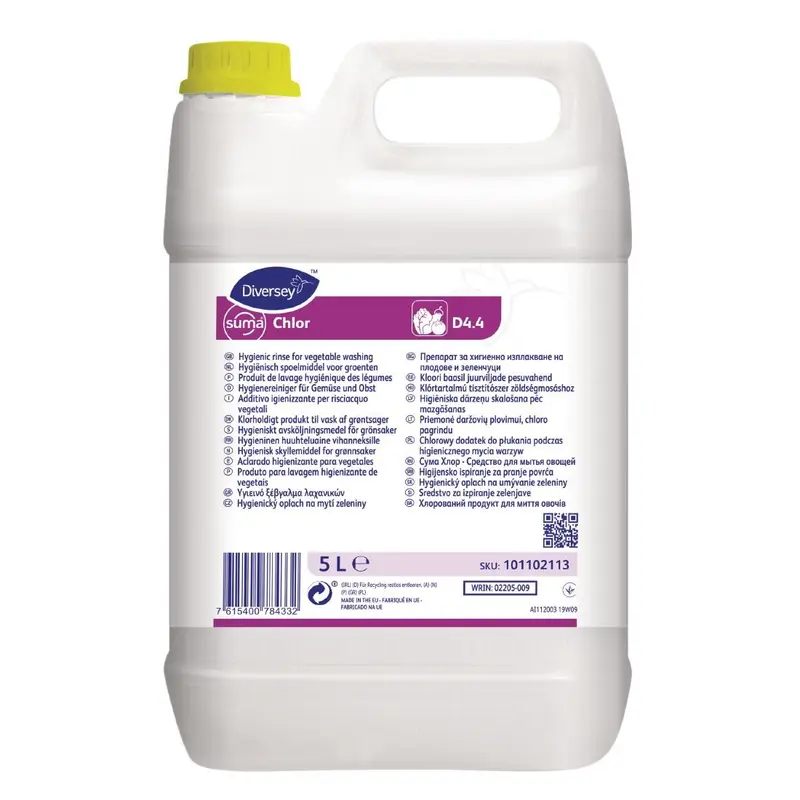 Diversey Suma Chlor D4.4 Hygienic Salad Rinse 5Ltr (Pack of 2)