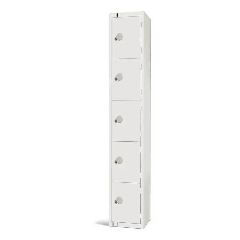 Elite Five Door Electronic Combination Locker White