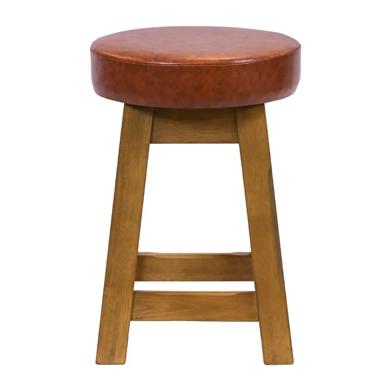 Everyday Wessex Low Stools Weathered Oak & Bison Tan (2 Pack)