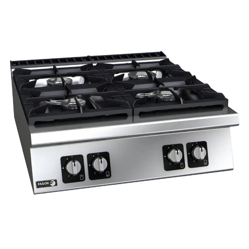 Fagor 900 Series 4 Burner Extra High Power Gas Hob 40.8kW