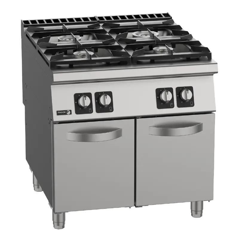 Fagor 900 Series 4 Burner Extra High Power Gas Oven Range