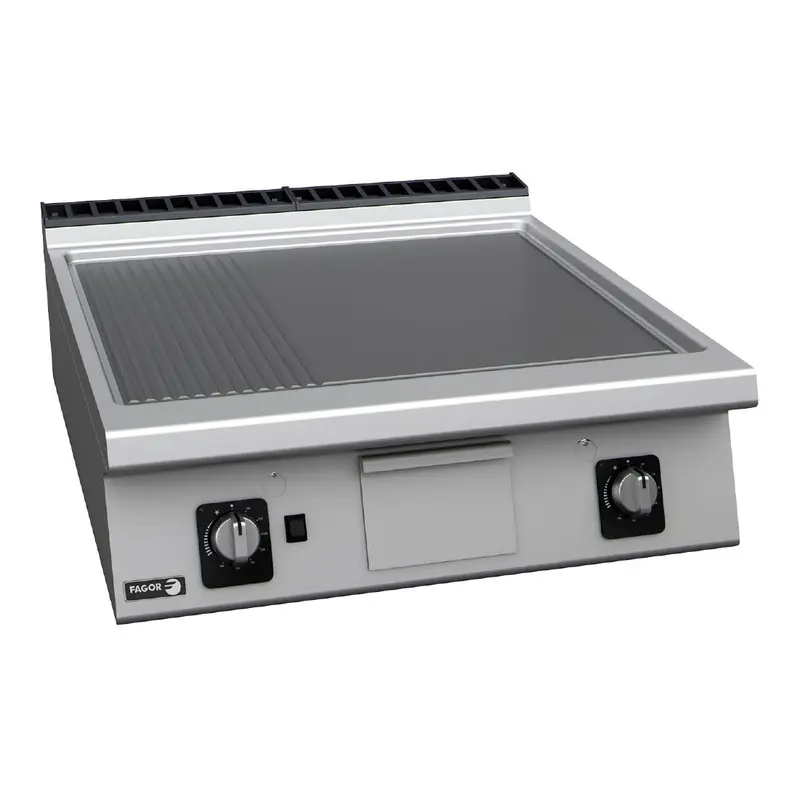 Fagor FT-G910 LR 900 Series Half Ribbed Plate Gas Griddle