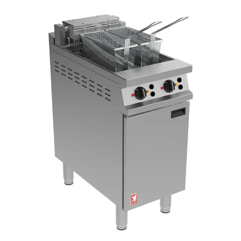 Falcon Dominator Plus Free Standing Electric Programmable Filtration Fryer on Castors E3845FP