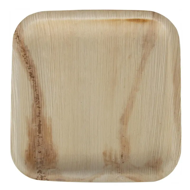 Fiesta Compostable Palm Leaf Square Plates 200mm (100 Pack)