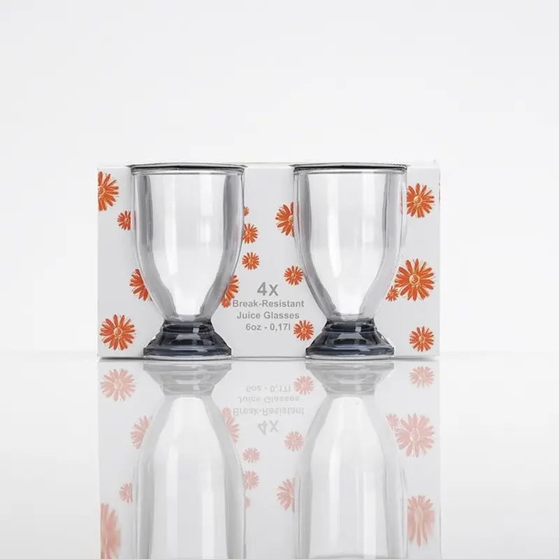 Flamefield Juice Glasses x 4 Smoke