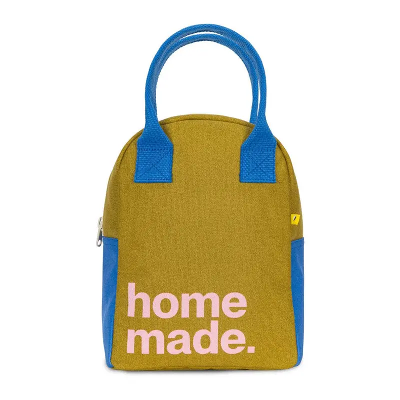 Fluf Organic Cotton Zipper Lunch Bag Homemade